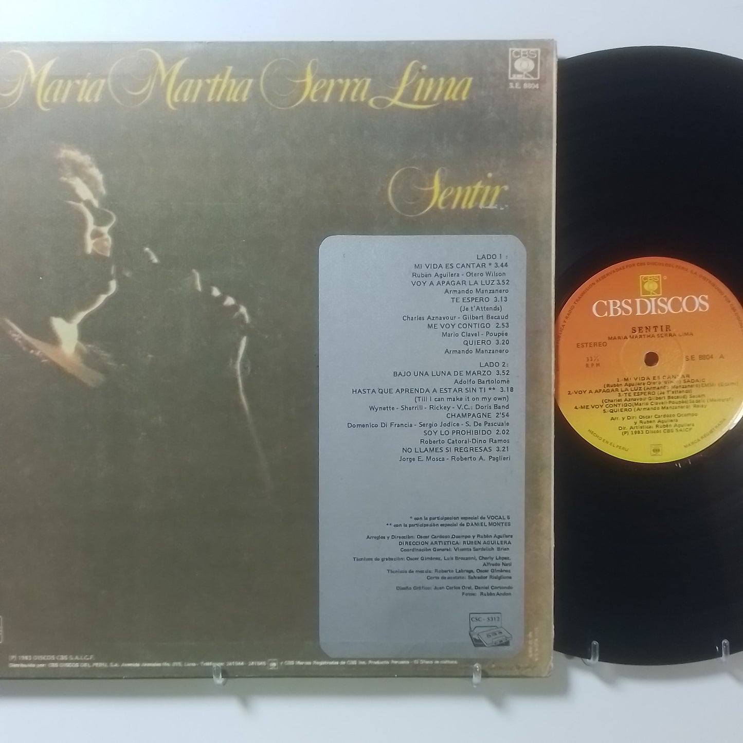 lp Maria Martha Serra Lima Sentir made peru 1983 latin bolero