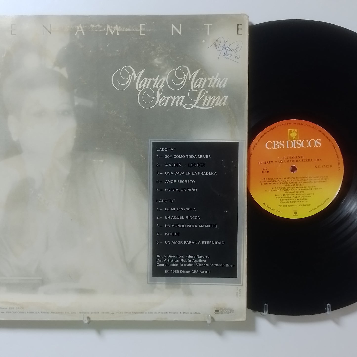 lp Maria Martha Serra Lima Plenamente made peru 1985 latin bolero