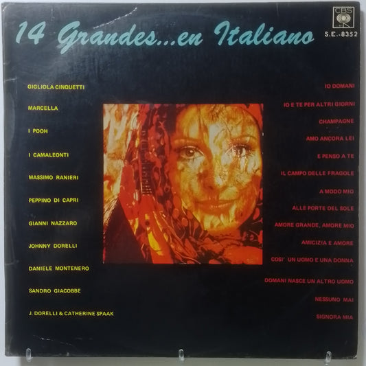 lp 14 grandes en italiano Marcella Gigliola Cinquetti I Pooh varios made peru 1974 italiano pop