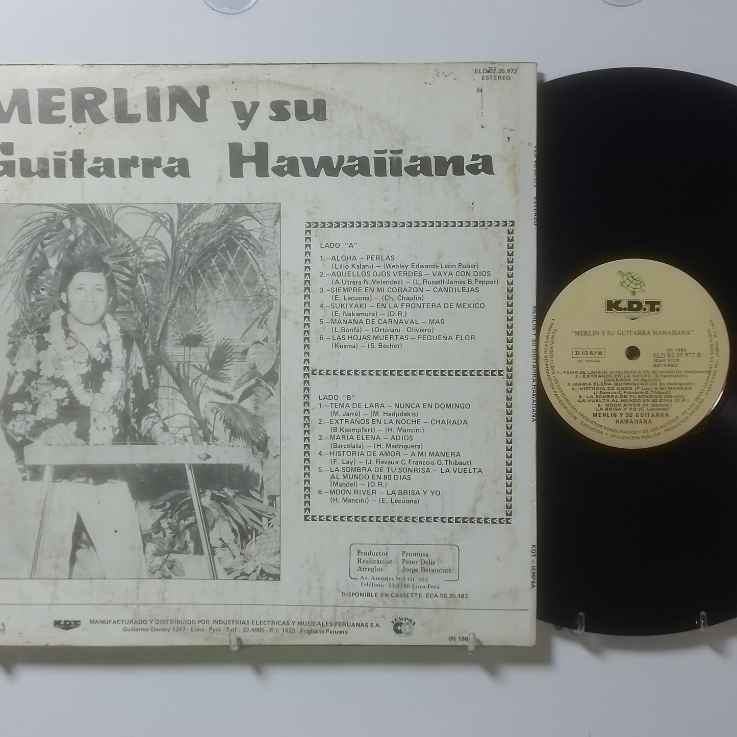 lp Merlin Y Su Guitarra Hawaiana Merlin Y Su Guitarra Hawaiana made peru 1982 Latin Funk