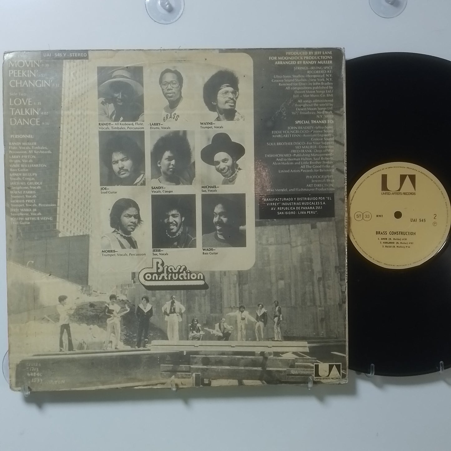 lp Brass Construction Brass Construction made peru 1975 funk soul