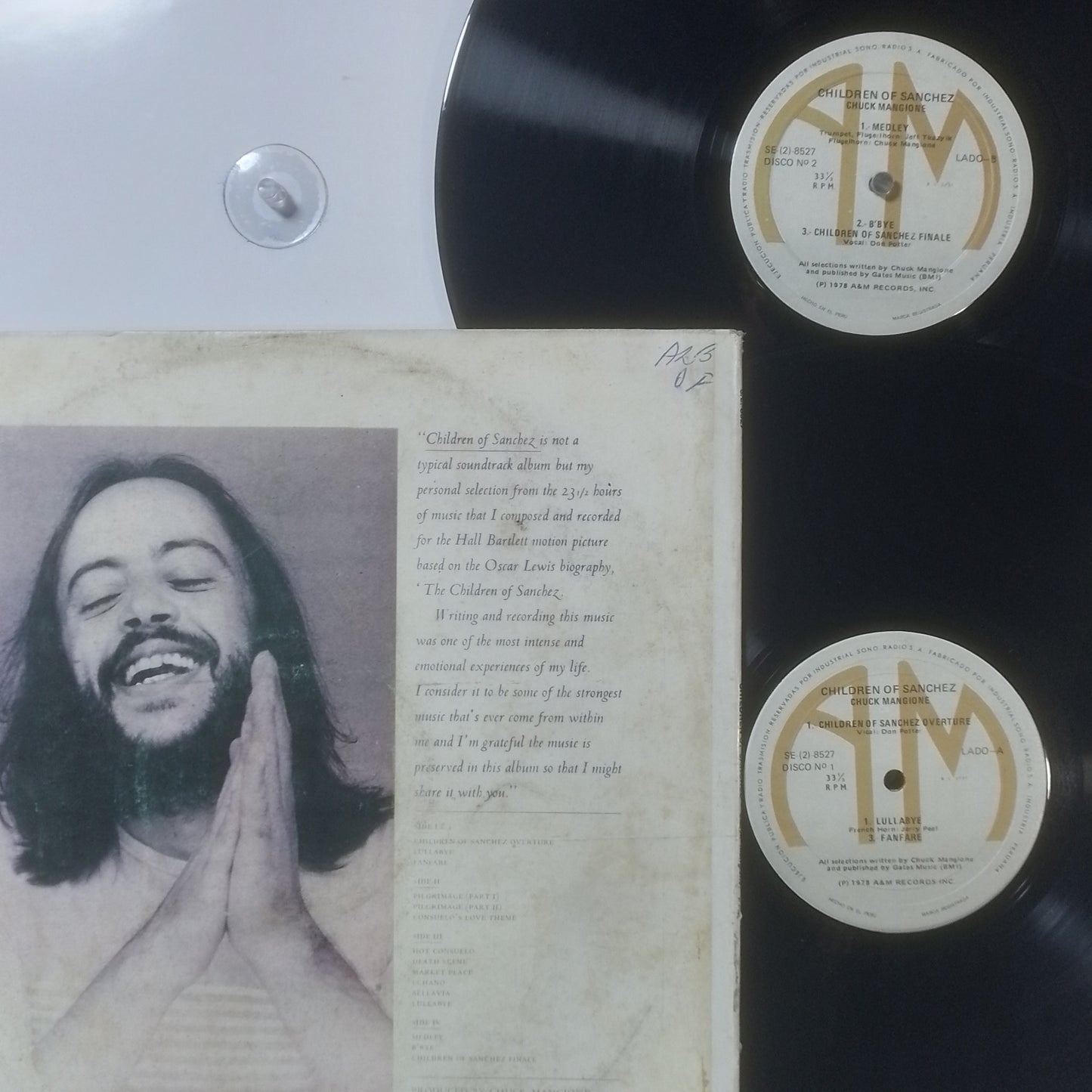 x2 lp Chuck Mangione Children Of Sanchez made peru 1978 gatefold rock