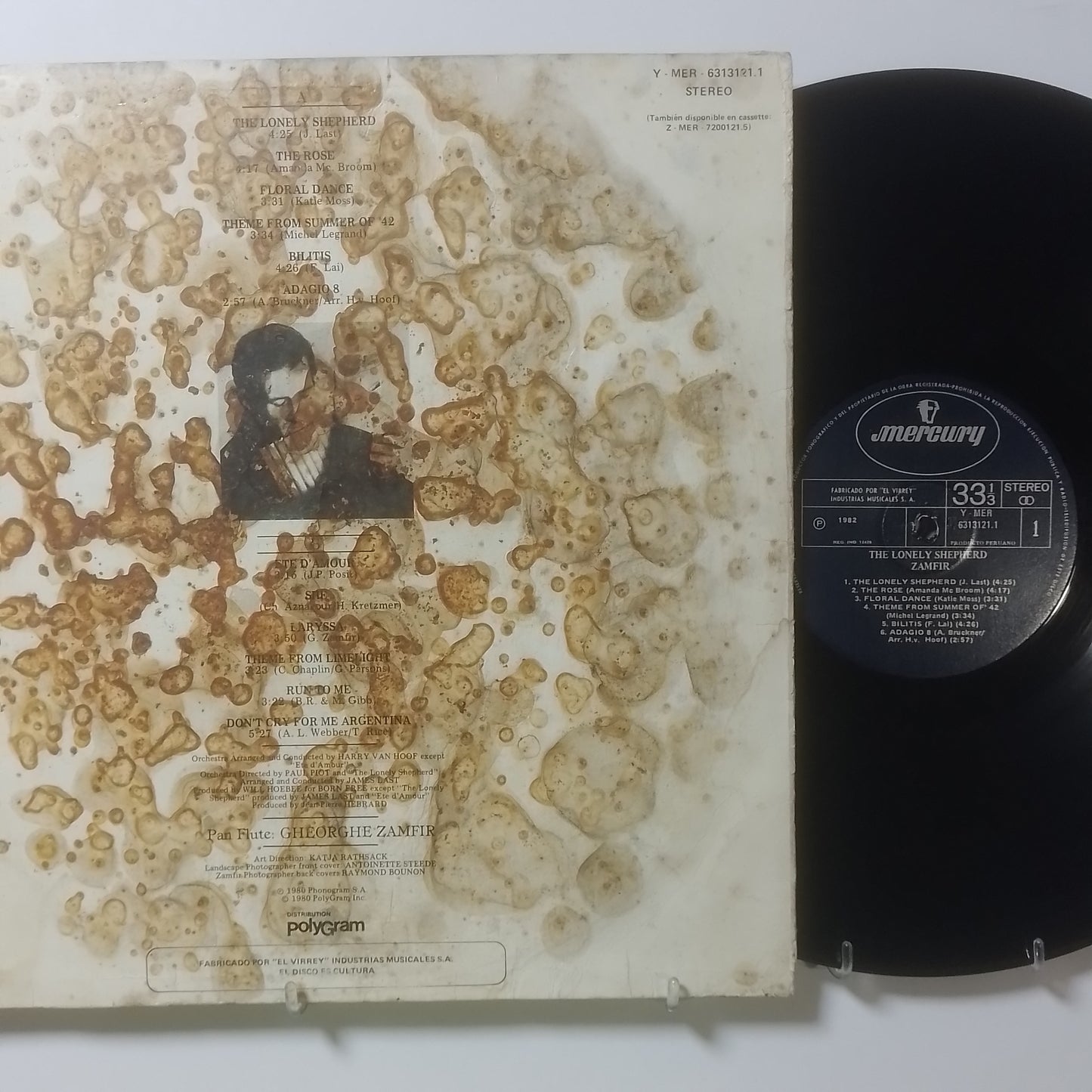 lp zamfir the lonely shepherd made peru 1982 instrumental