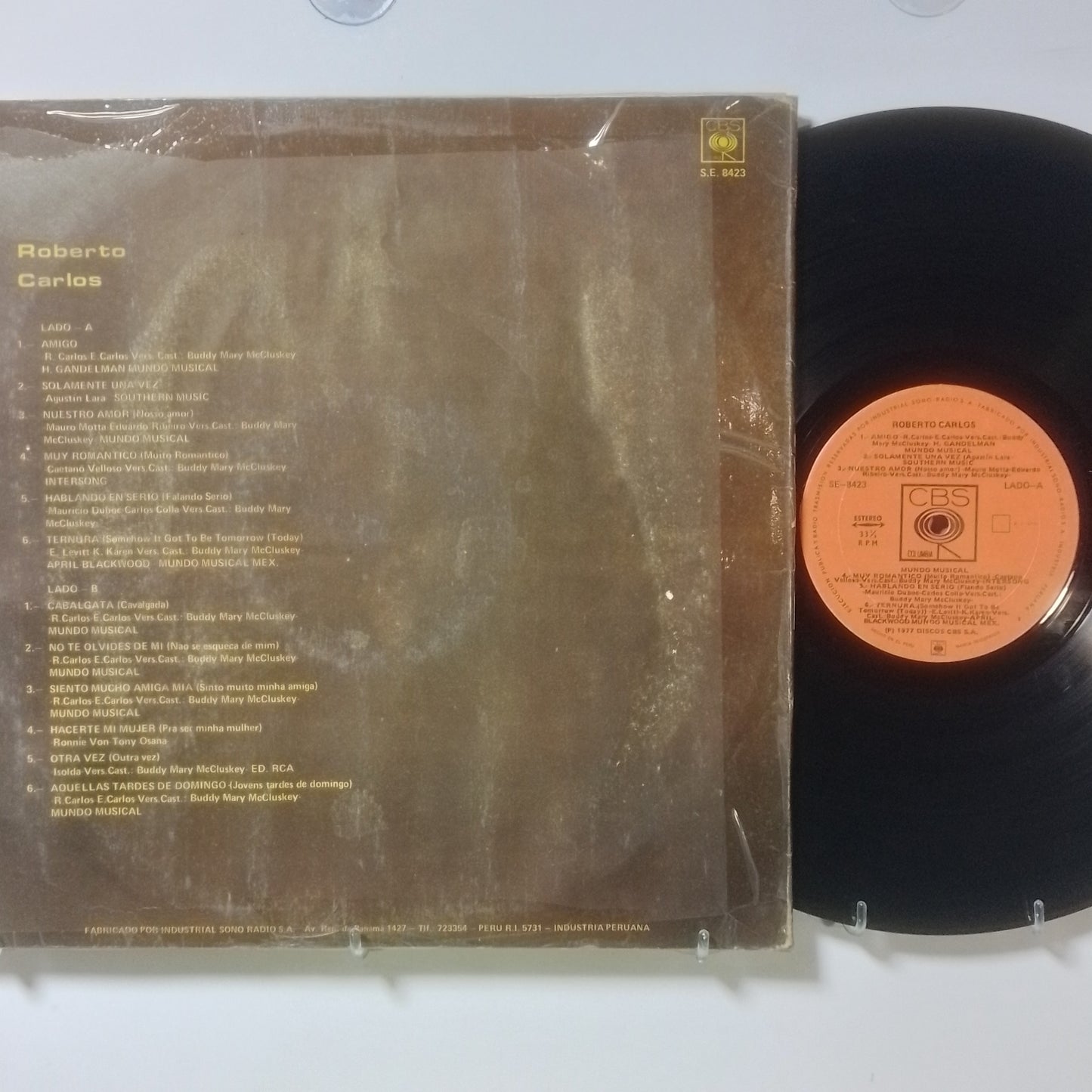 lp Roberto Carlos Roberto Carlos made peru 1977 latin pop