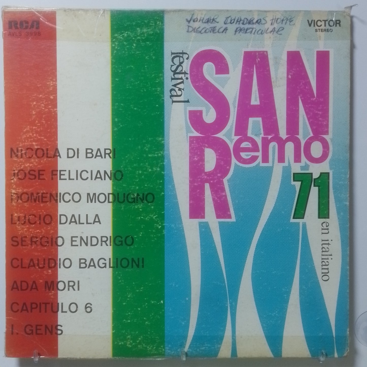 lp Festival San Remo 71 en italiano Nicola Di Bari Domenico Modugno Nicola Di Bari varios made peru 1971 balada pop