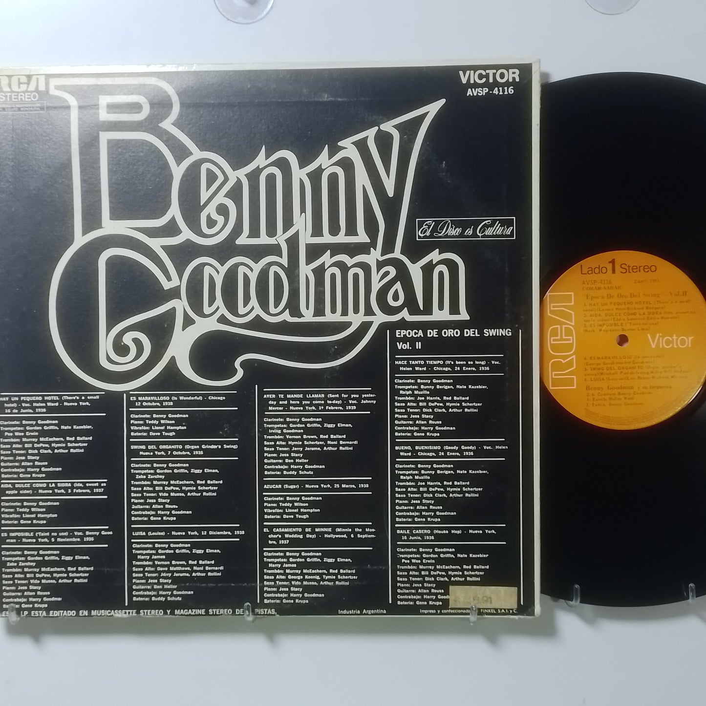 lp Benny Goodman Epoca de Oro Del Swing vol 2 made usa 1962 jazz