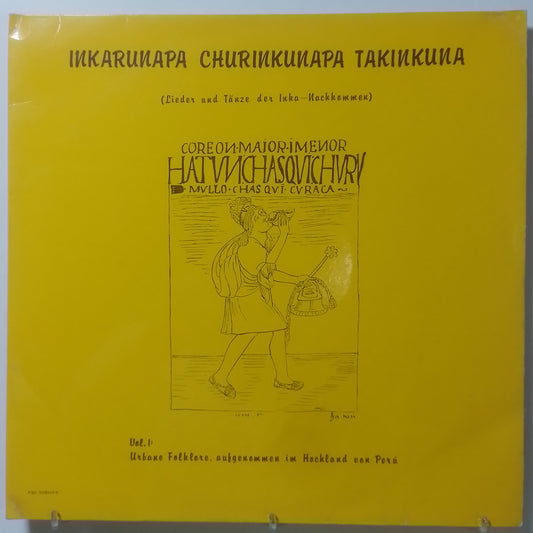 x2 lp Inkarunapa Churinkunapa Takinkuna Los Signos Centro Artístico Ayacucho Antonio Sulca Huancarute made alemania 1984 quechua folk