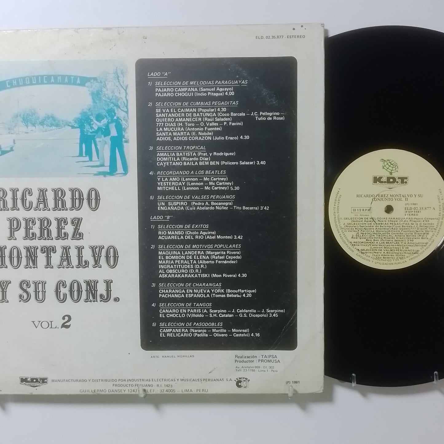 lp Ricardo Perez Montalvo Y Su Conjunto vol 2 made peru 1981 cumbia latin