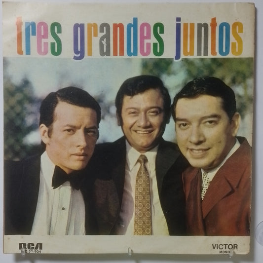 lp Los Tres Grandes Juntos Armando Manzanero Marco Antonio Muñiz Palito Ortega made colombia 1970 latin bolero