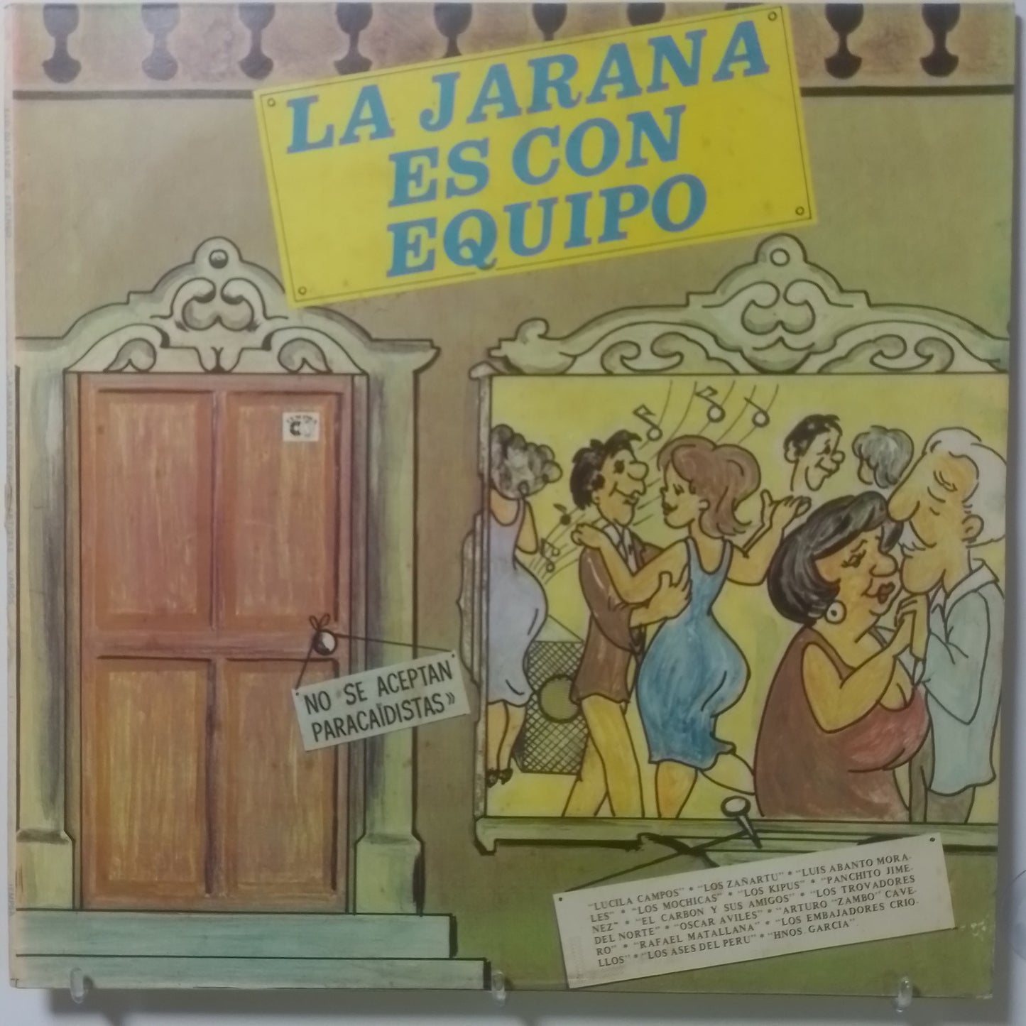 lp La Jarana Es Con Equipo Lucila Campos Oscar Aviles Zambo Cavero Los Mochicas varios made peru 1983 criollo folk