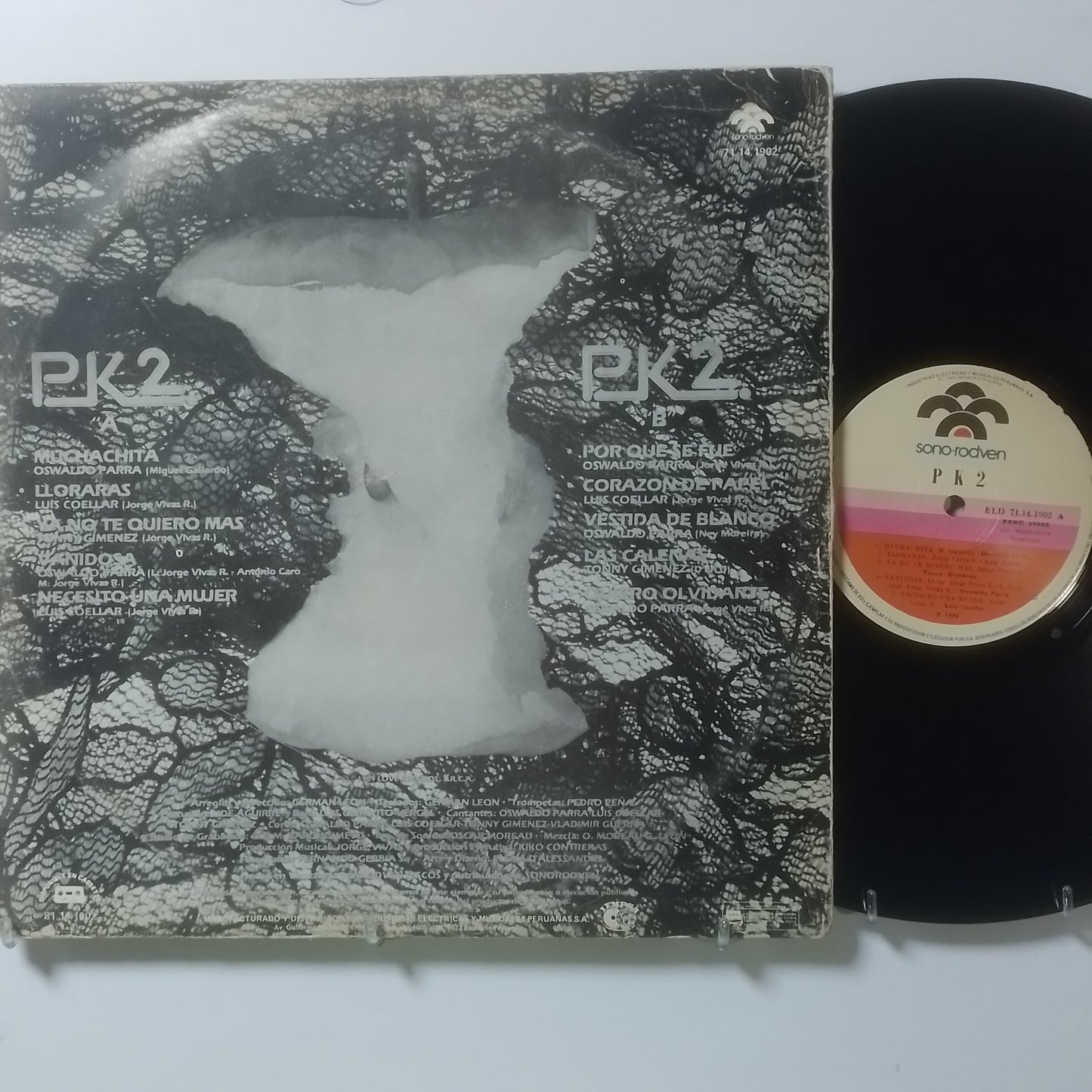 lp Grupo P.K.2 P.K.2 made peru 1989 latin cumbia