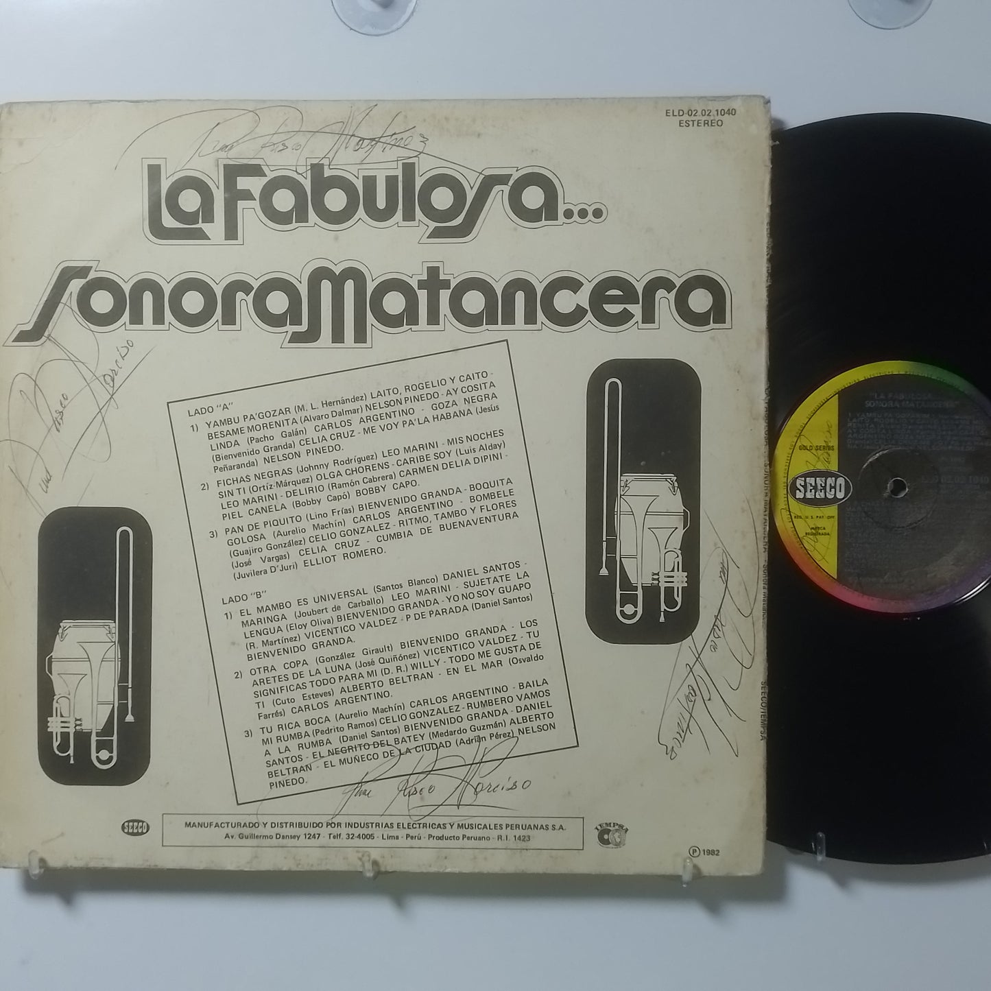 lp La Sonora Matancera La Fabulosa Sonora Matancera made peru 1982 latin guaracha