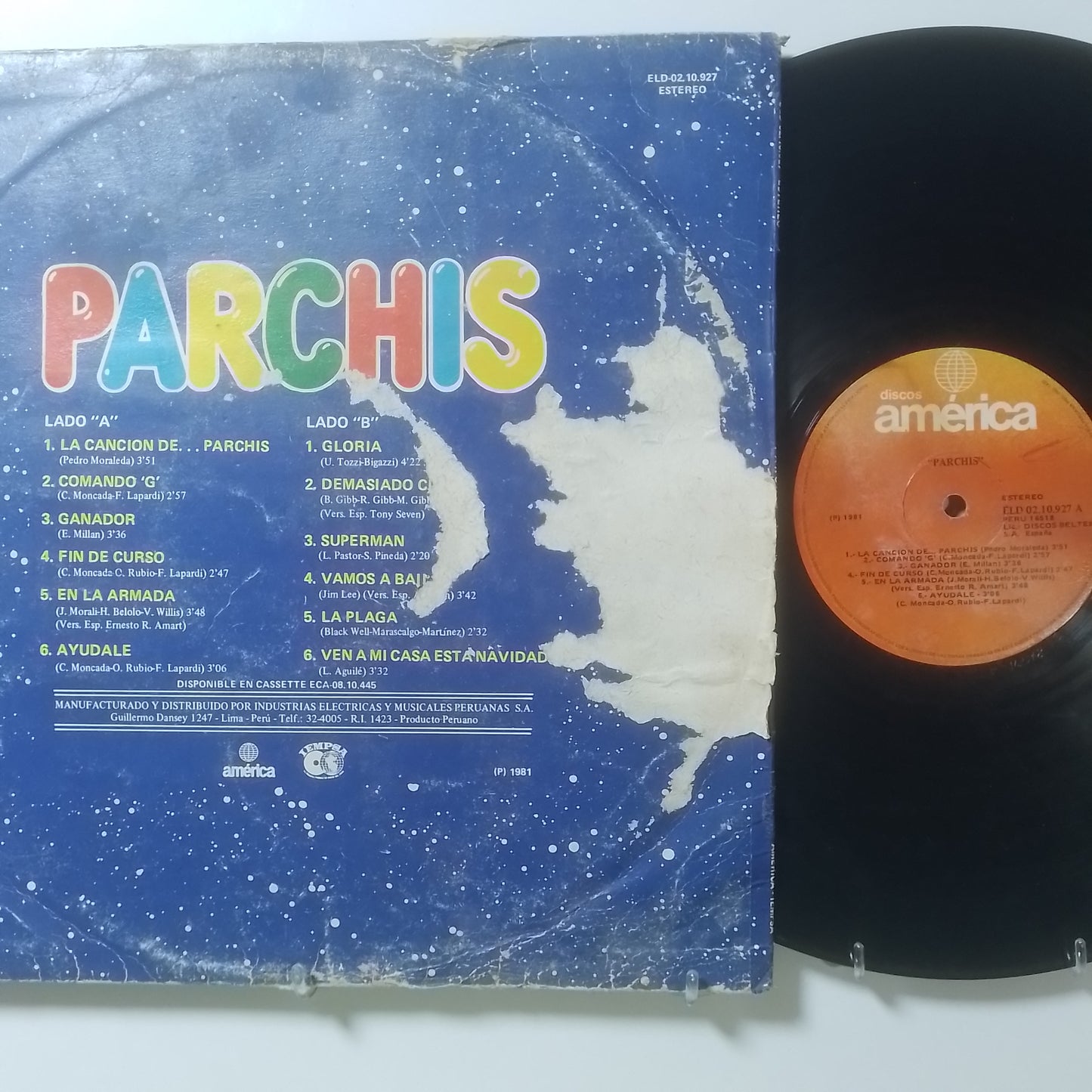 lp parchis parchis made peru 1981 infantil