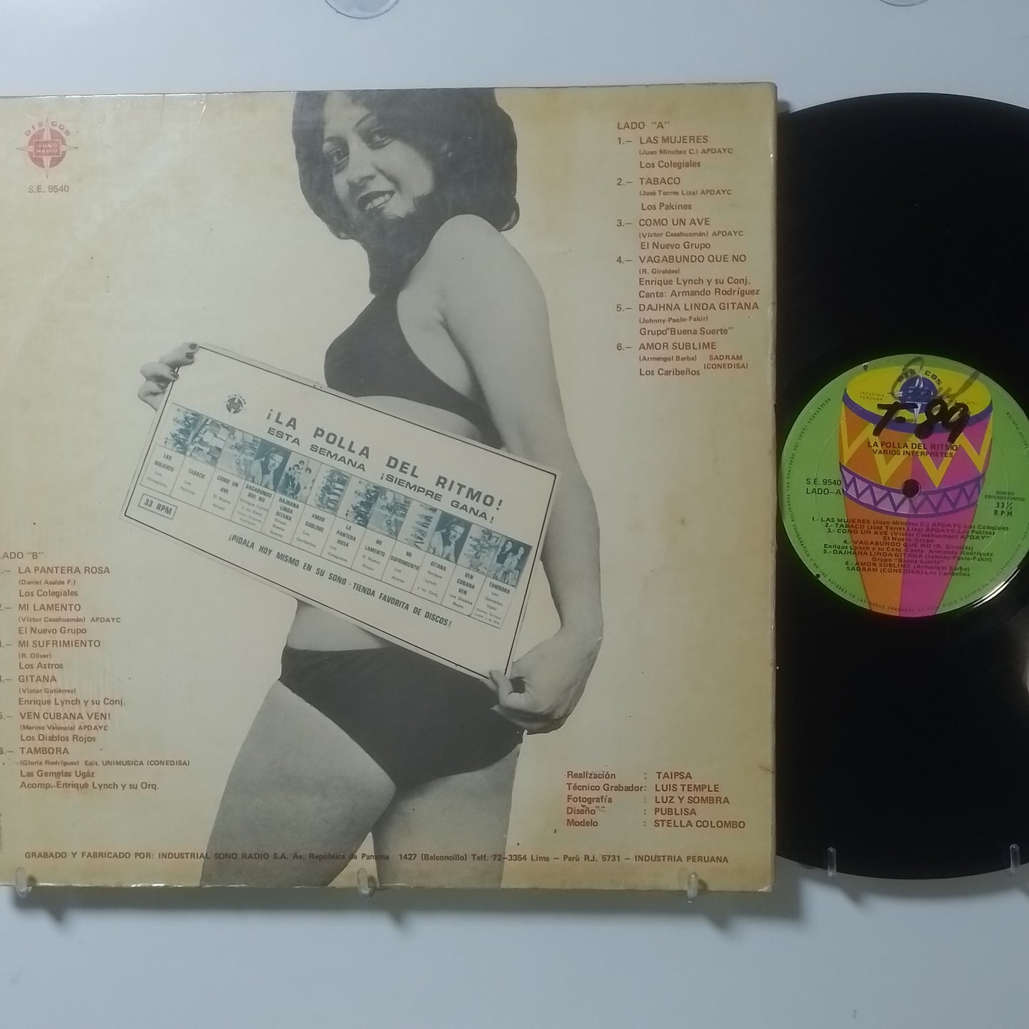 lp La Polla Del Ritmo Los Diablos Rojos Los Colegiales Buena Suerte varios made peru 1975 Psychedelic Cumbia