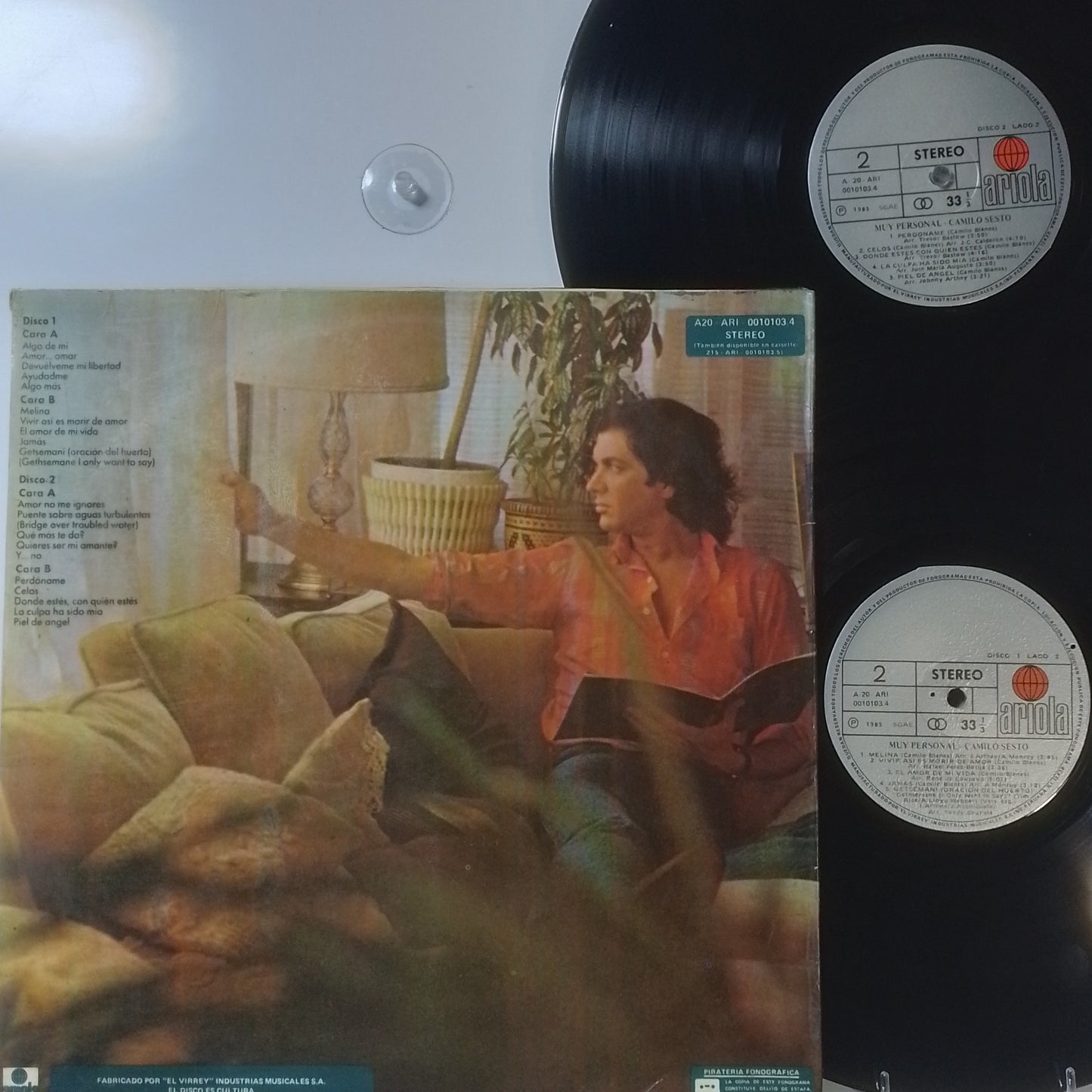 x2 lp Camilo Sesto Muy Personal Mis 20 Grandes exitos made peru 1982 español balada