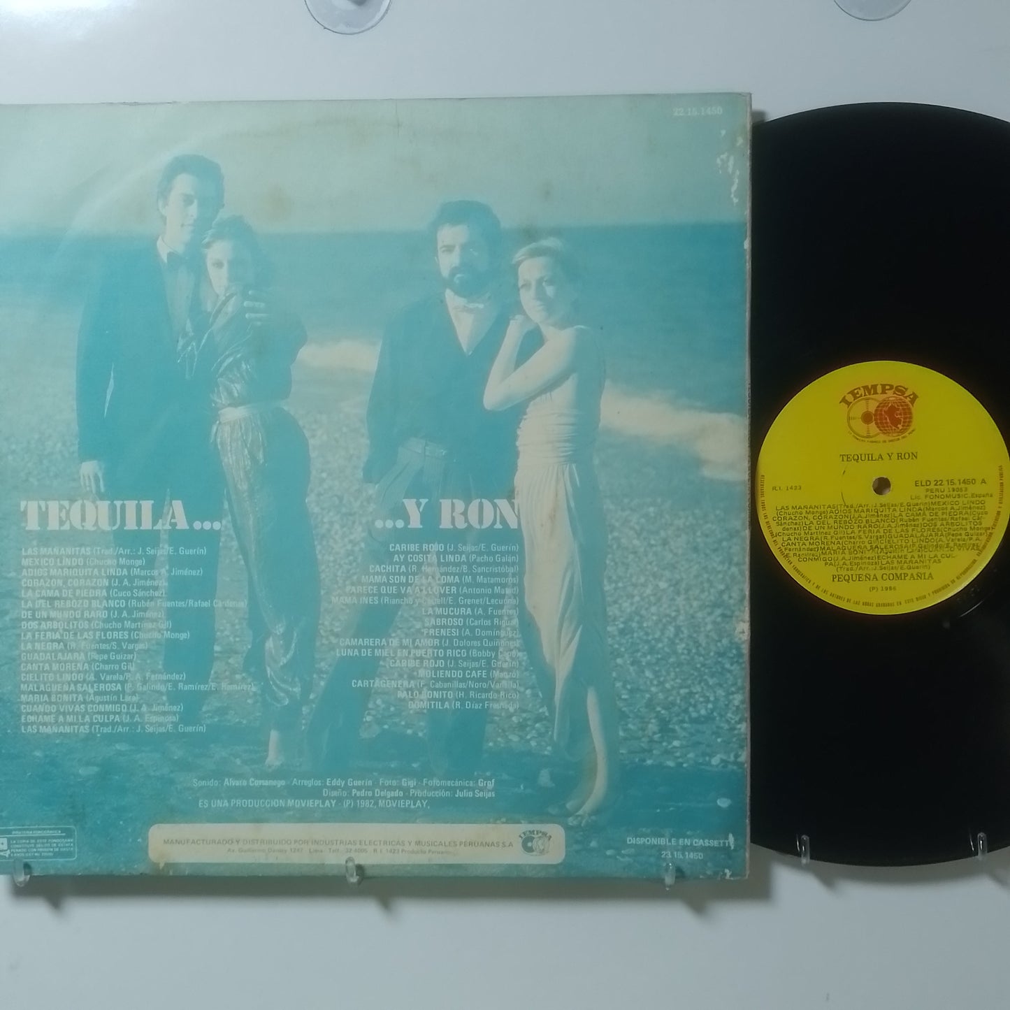 lp Pequeña Compañía Tequila Y Ron made peru 1982 latin pop