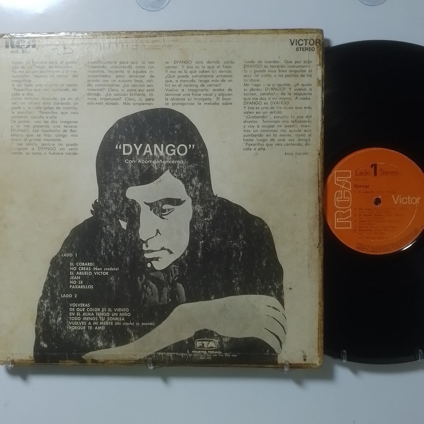 lp dyango con acompañamiento made peru 1971 latin pop