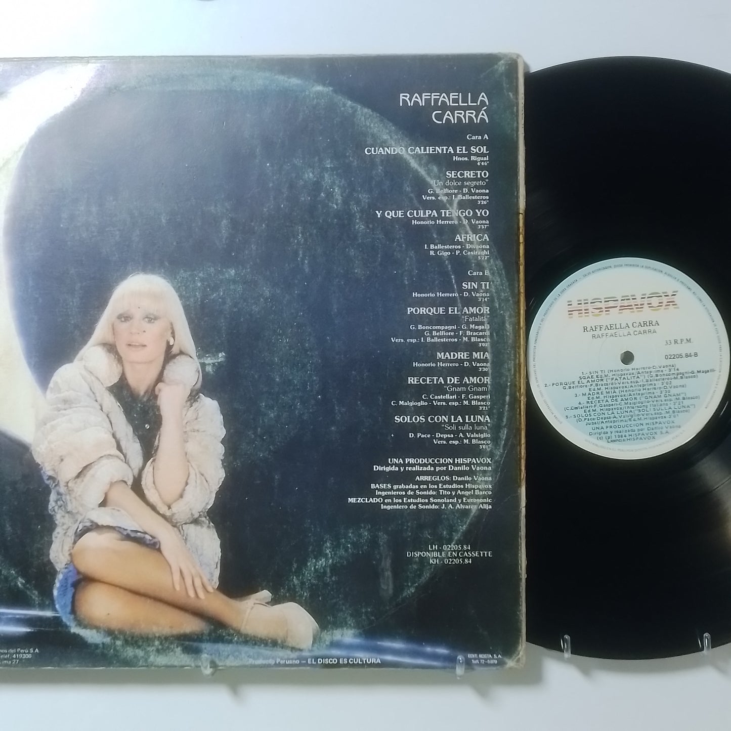 lp Raffaella Carra Raffaella Carra made peru 1984 latin pop