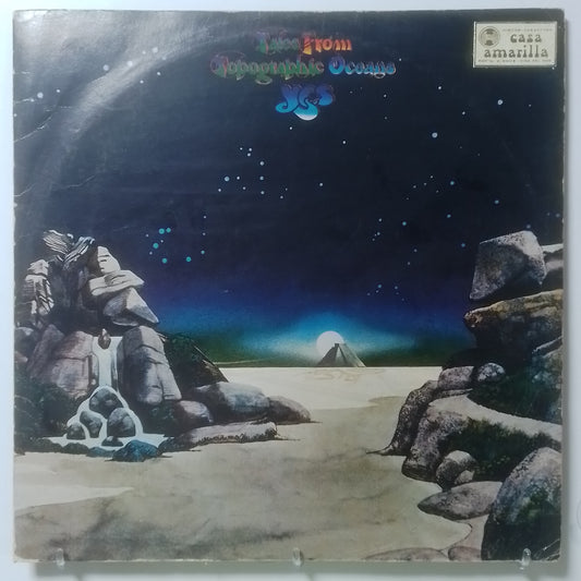 x2 lp Yes Tales From Topographic Oceans made chile 1976 gatefold rock