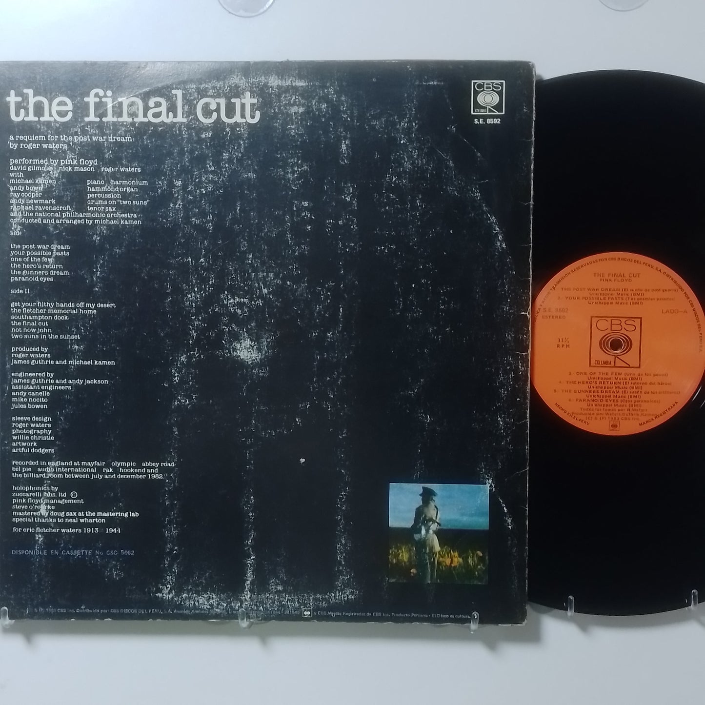 lp Pink Floyd The Final Cut made peru 1983 rock