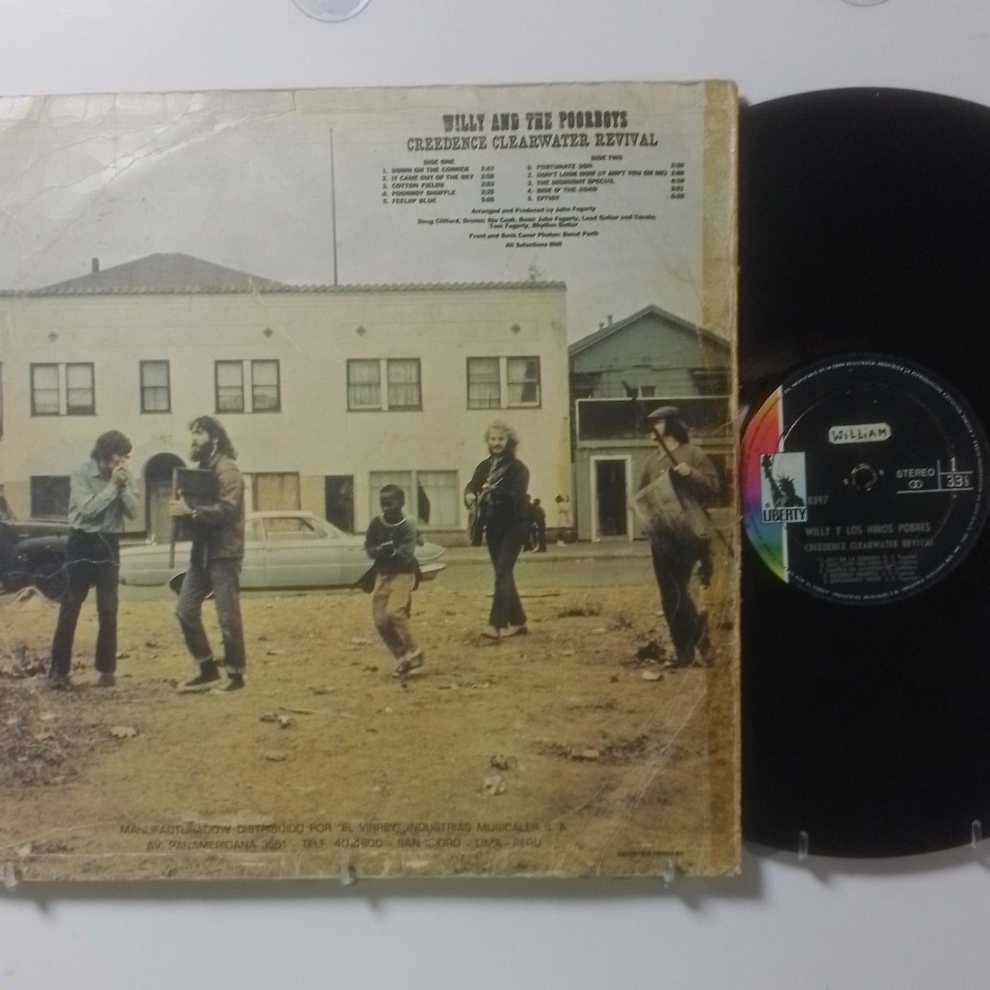 lp Creedence Clearwater Revival ‎Willy Y Los Niños Pobres made peru 1973 rock