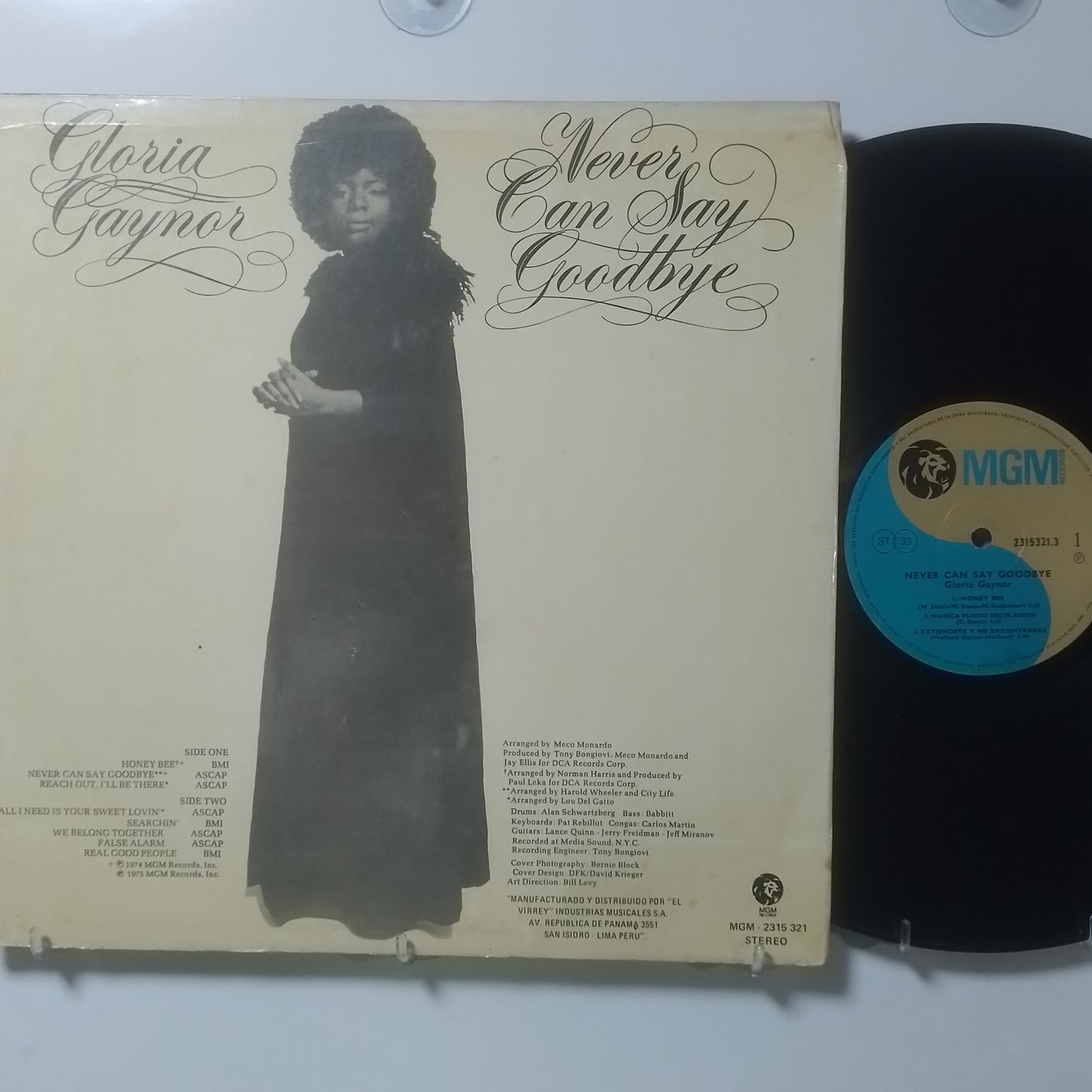 lp Gloria Gaynor never can say goodbye made peru 1975 soul