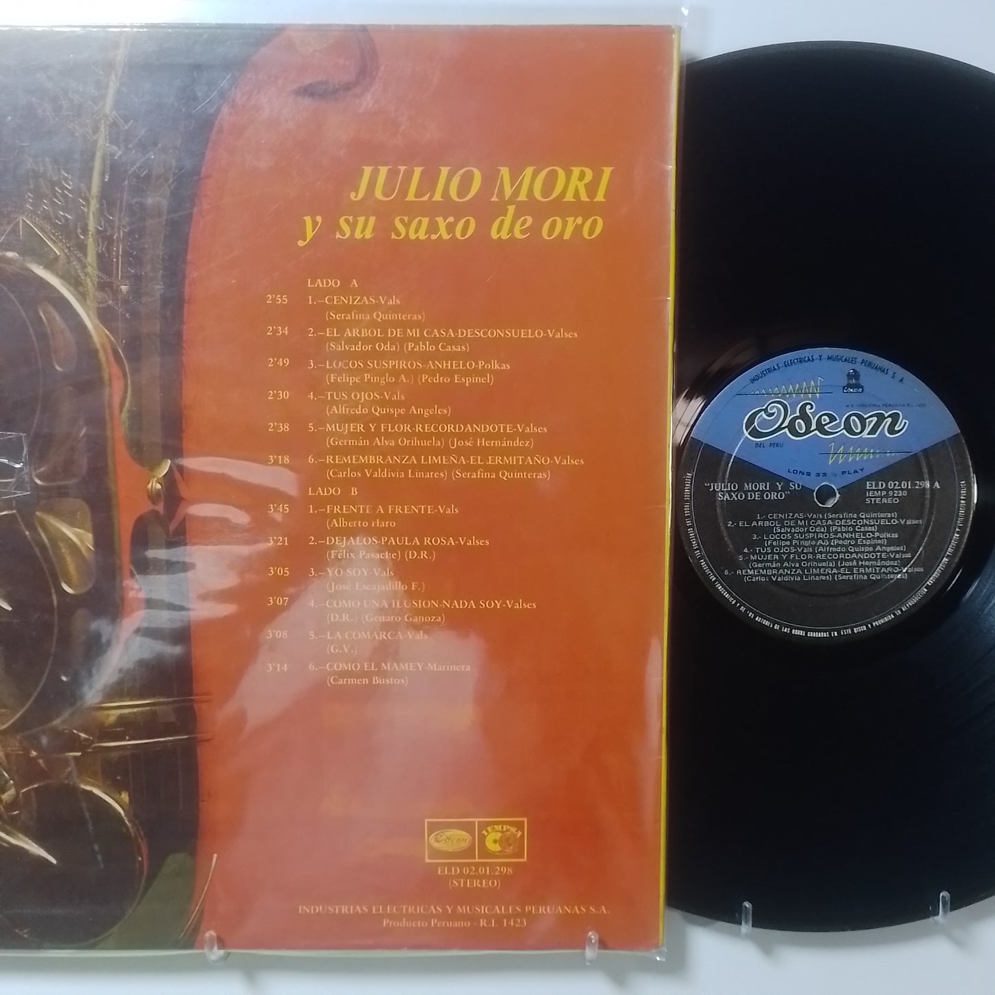 lp Julio Mori Y Su Saxo De Oro made mperu 1975 criollo folk