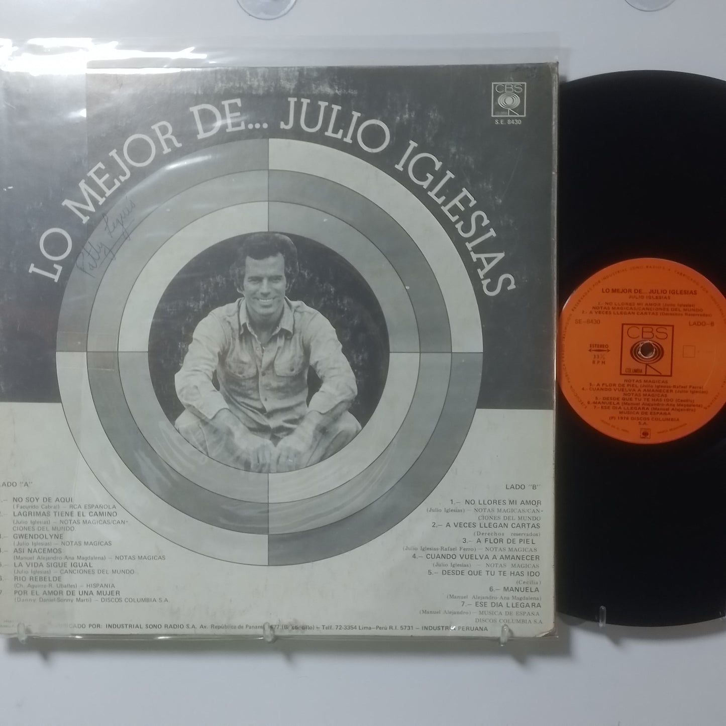 lp julio iglesias lo mejor de julio iglesias made peru 1976 latin pop