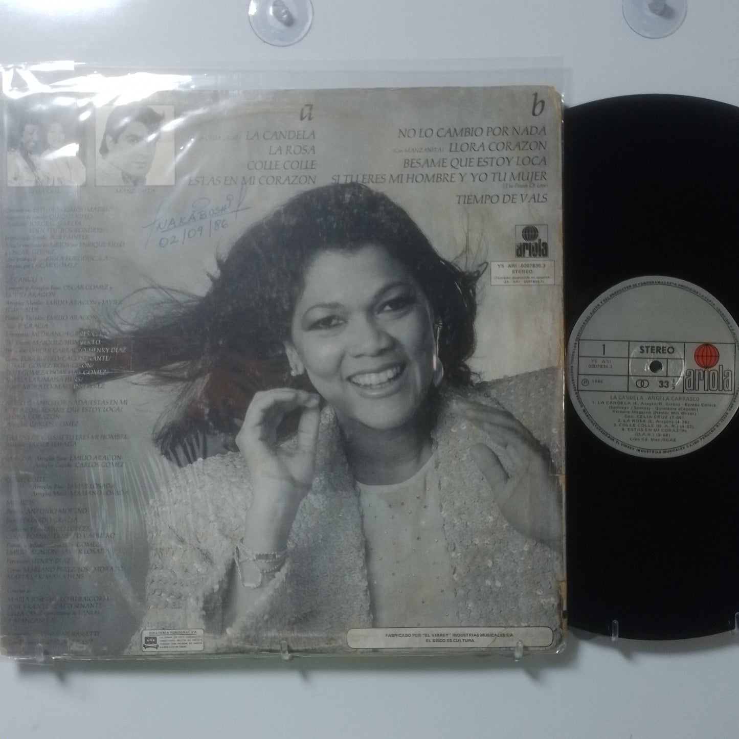 lp Angela Carrasco La Candela made peru 1986 latin pop