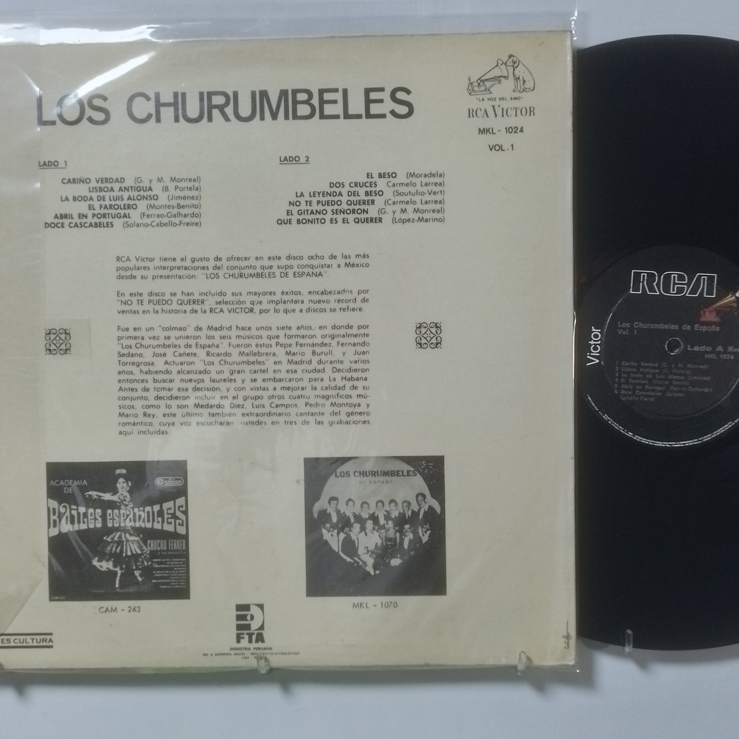 lp Los Churumbeles De España Los Churumbeles De España made peru 1962 latin flamenco