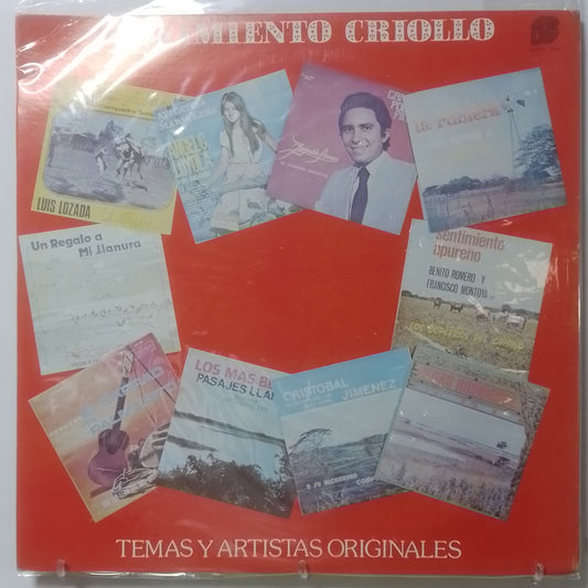 lp Sentimiento Criollo reynaldo armas cristobal jimenez varios made venezuela 1980 folk venezuela