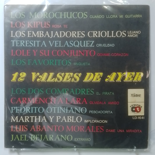 lp doce valses del ayer luis abanto morales carmencita lara los kipus varios made peru 1980 criollo folk