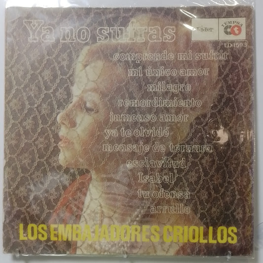 lp los embajadores criollos ya no sufras made peru 1965 criollo folk