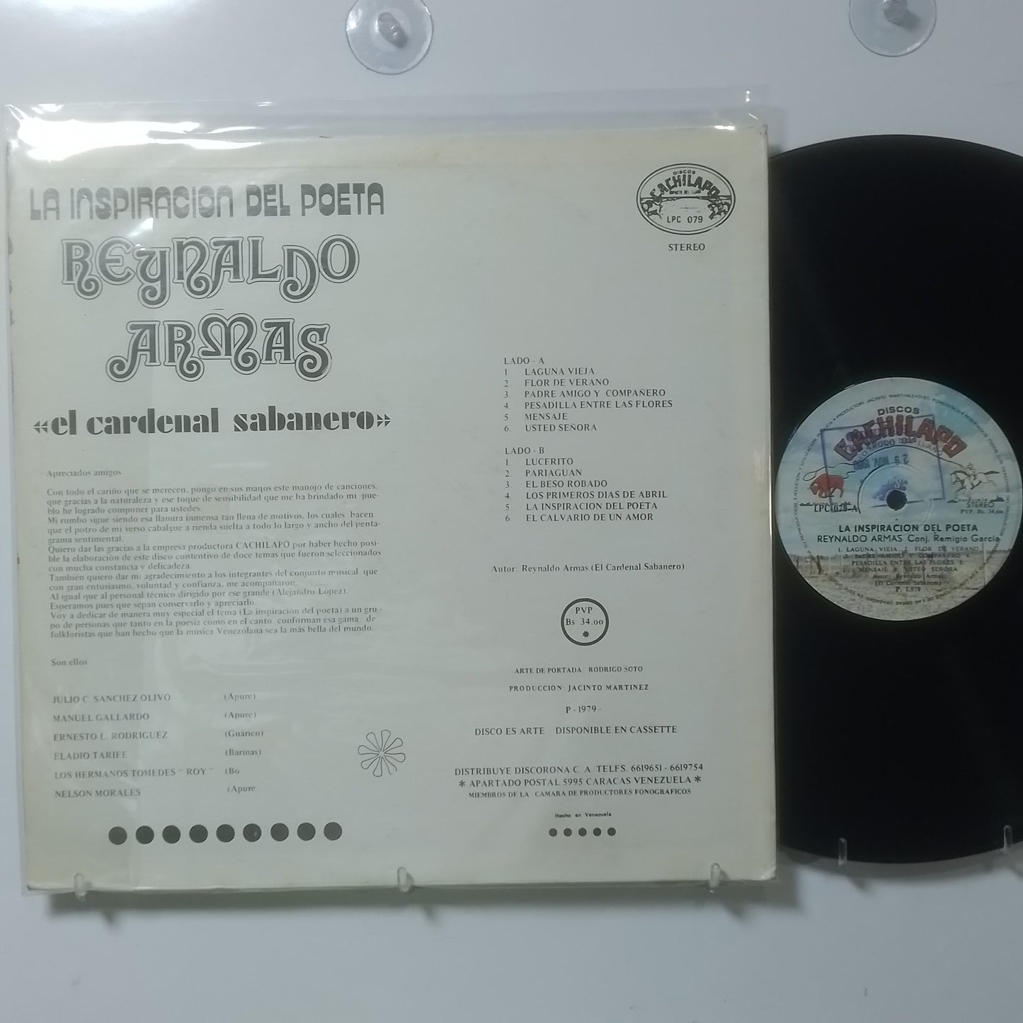 lp Reynaldo Armas La Inspiracion Del Poeta made venezuela 1979 latin