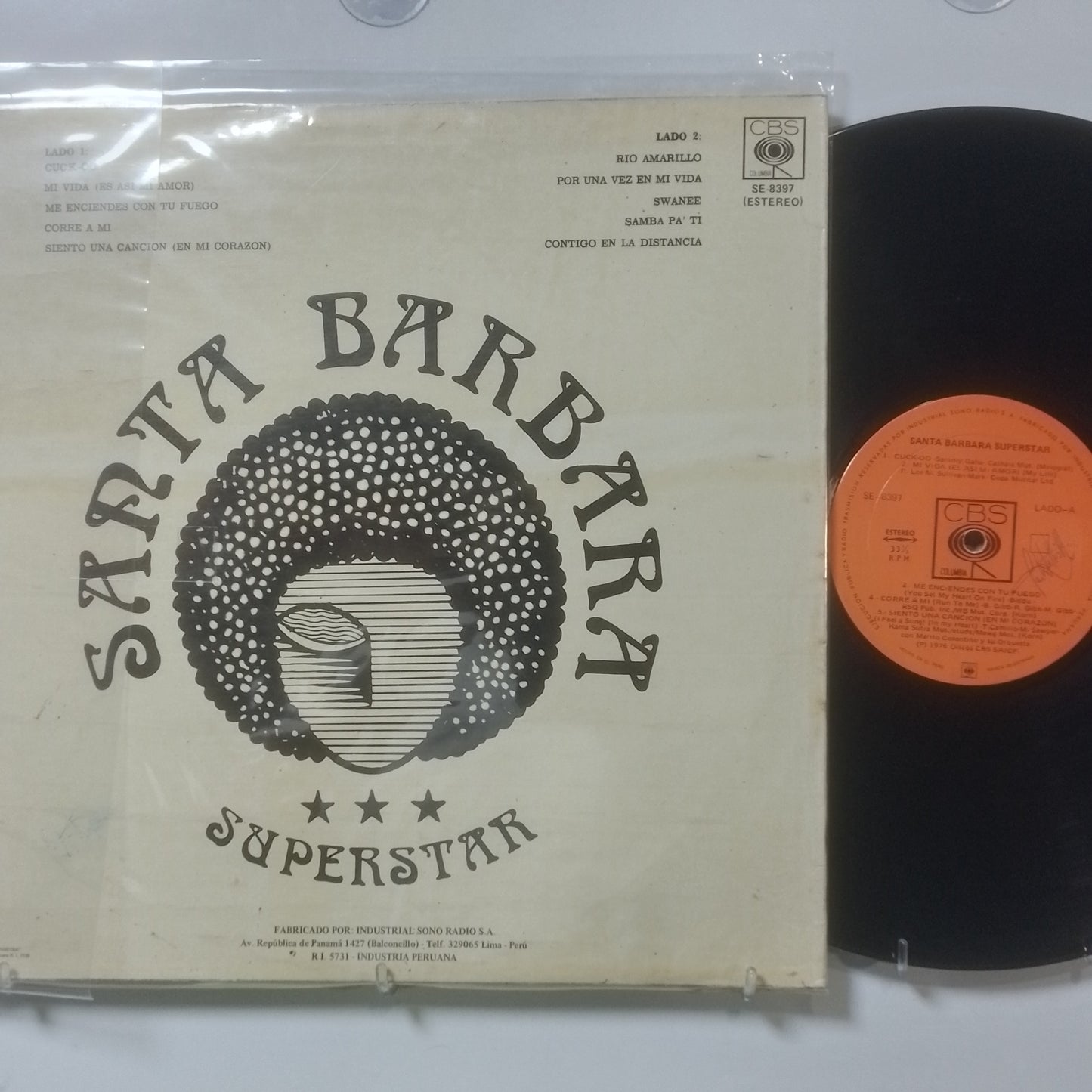 lp Santa Barbara Superstar Superstar made peru 1976 latin funk