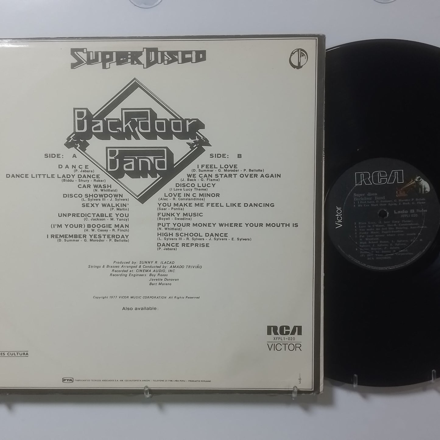 lp Backdoor Band Super Disco made peru 1978 funk disco