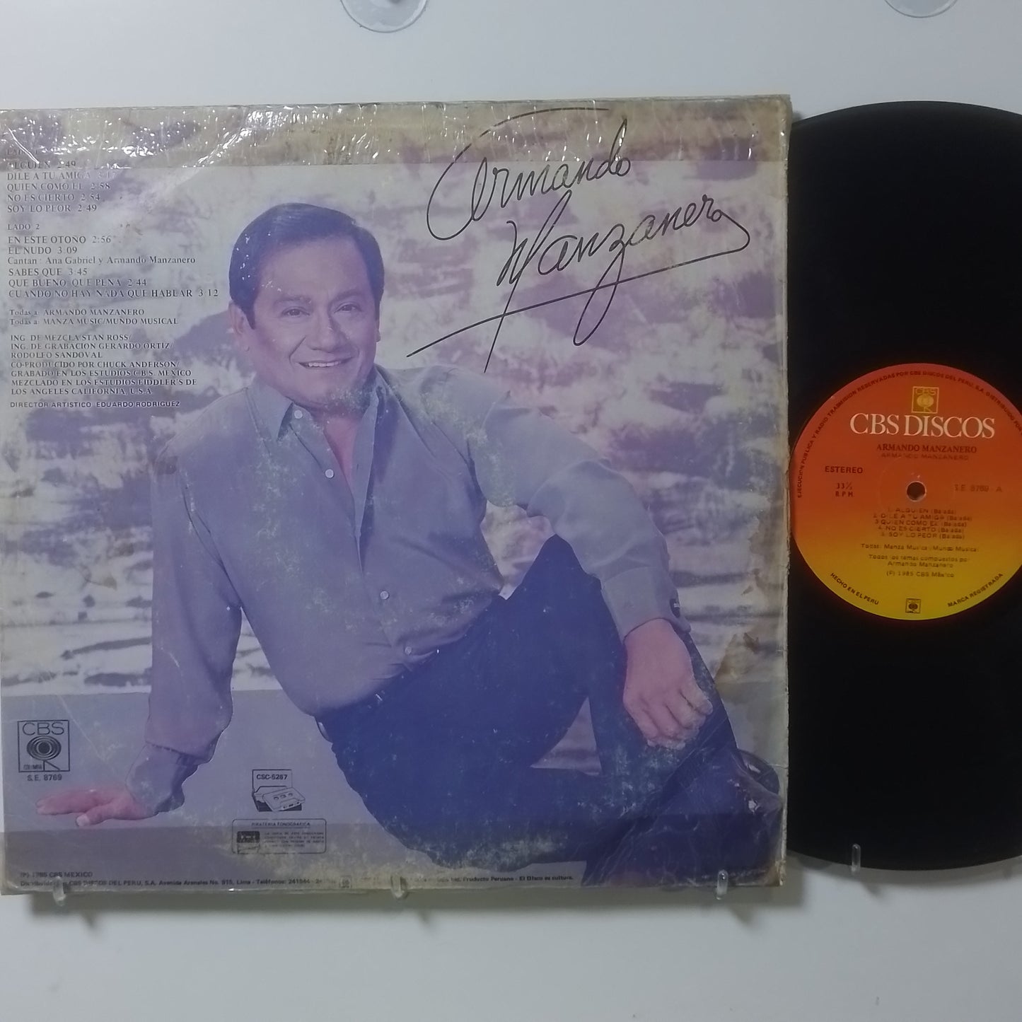 lp armando manzanero armando manzanero made peru 1985 latin bolero