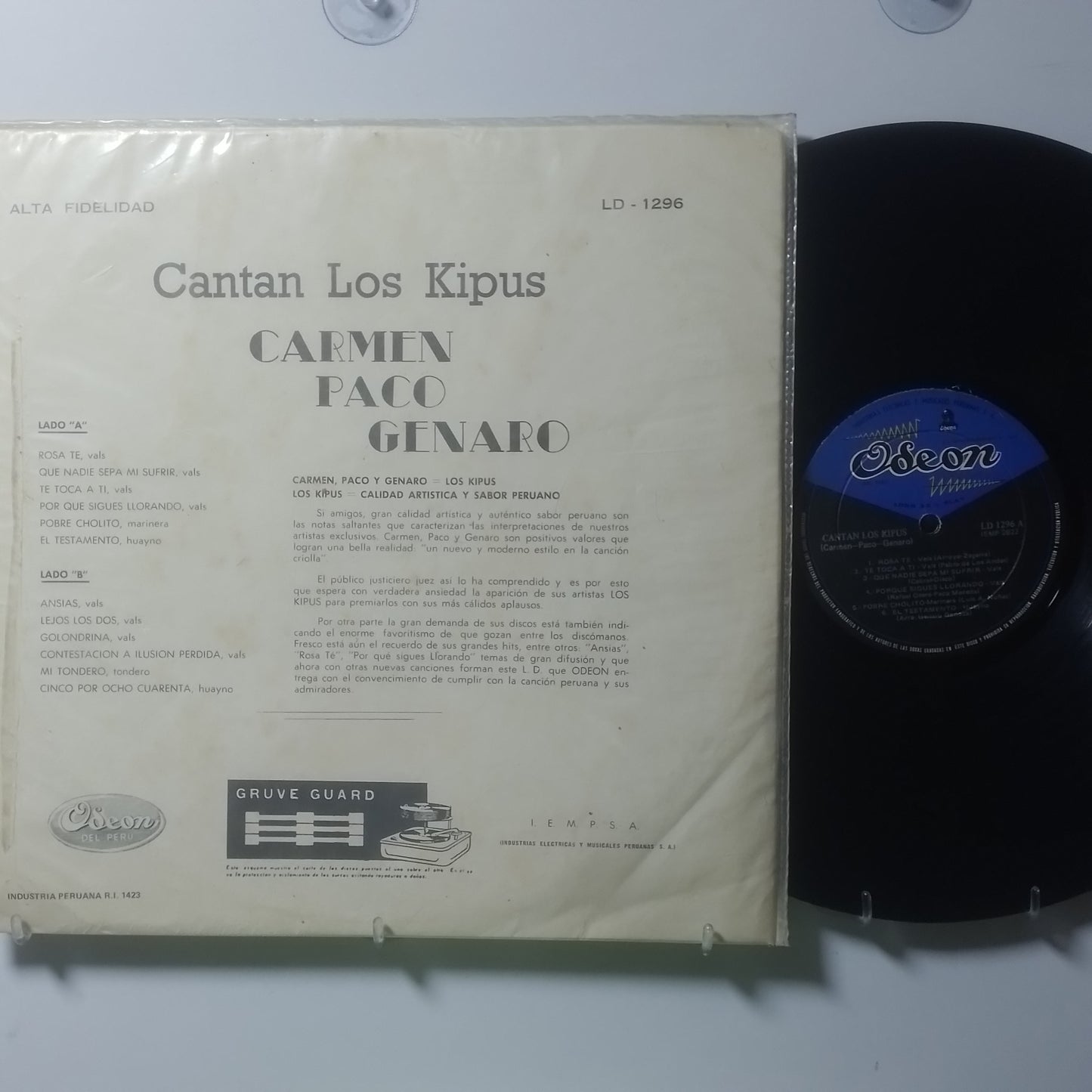 lp los kipus cantan los kipus made peru 1960 folk criollo