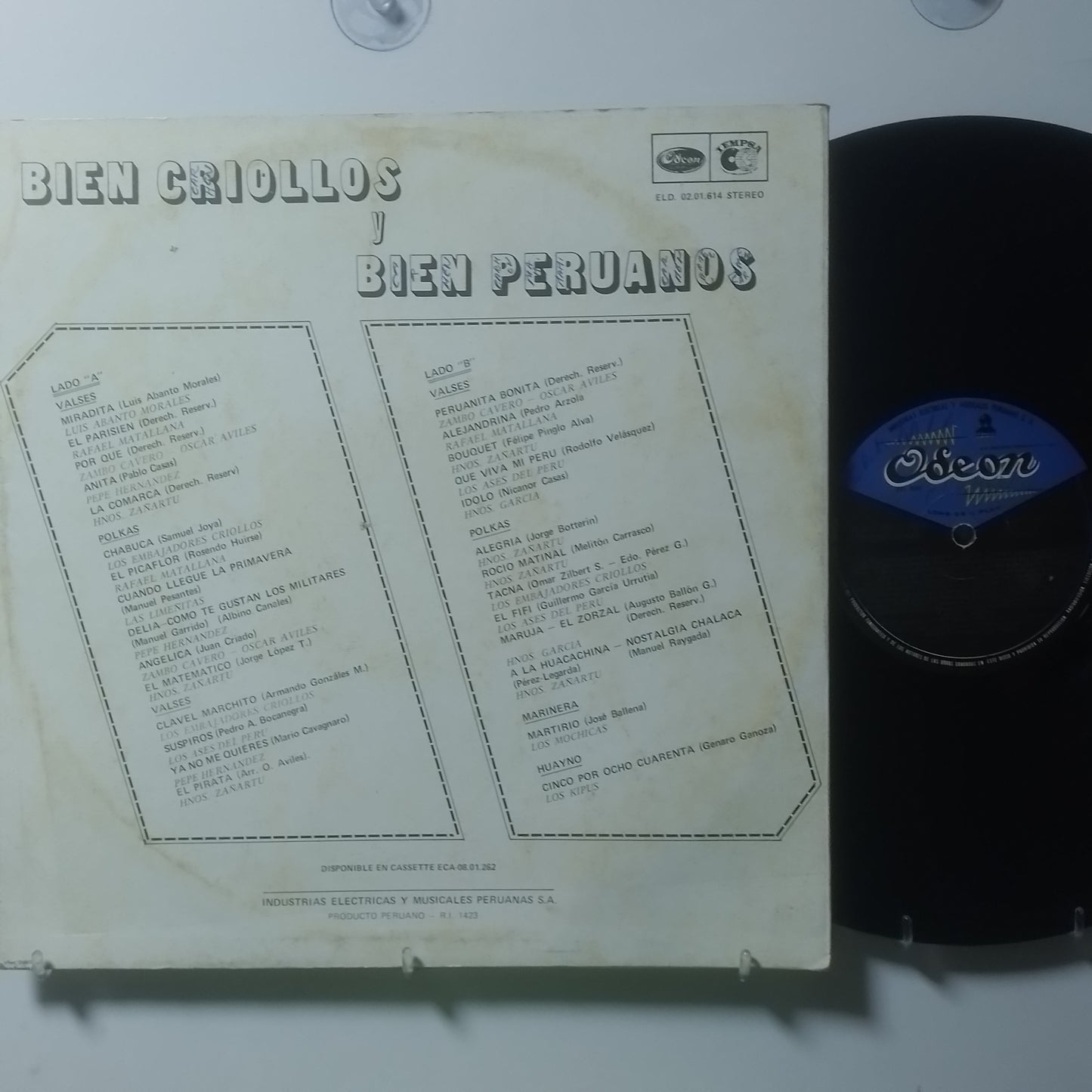 lp Bien Criollos y Bien Peruanos Luis Abanto Morales Pepe Hernandez Zambo Cavero Oscar Aviles made peru 1978 criollo folk