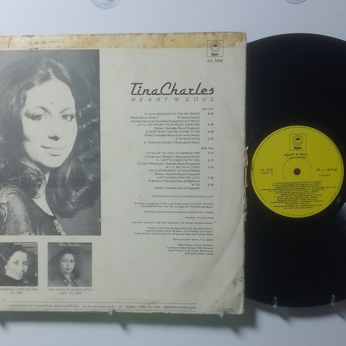 lp Tina Charles Heart n Soul made peru 1977 disco