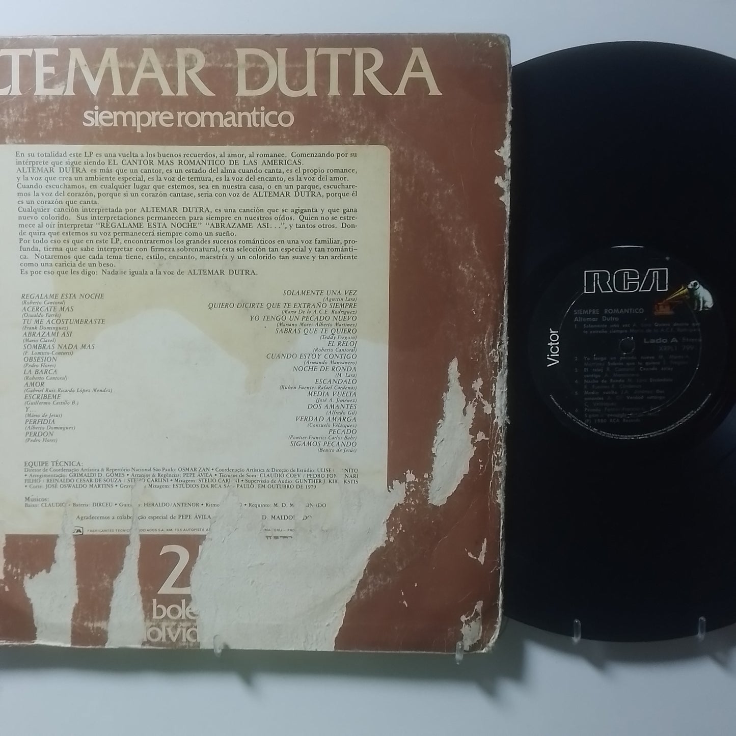 lp Altemar Dutra Siempre Romantico 25 Boleros Inolvidables made peru 1980 latin bolero