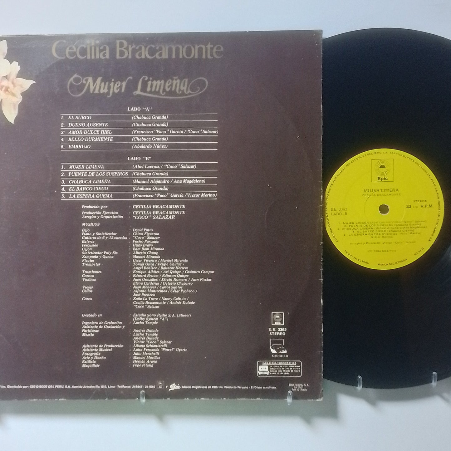 lp Cecilia Bracamonte Mujer Limeña made peru 1983 folk