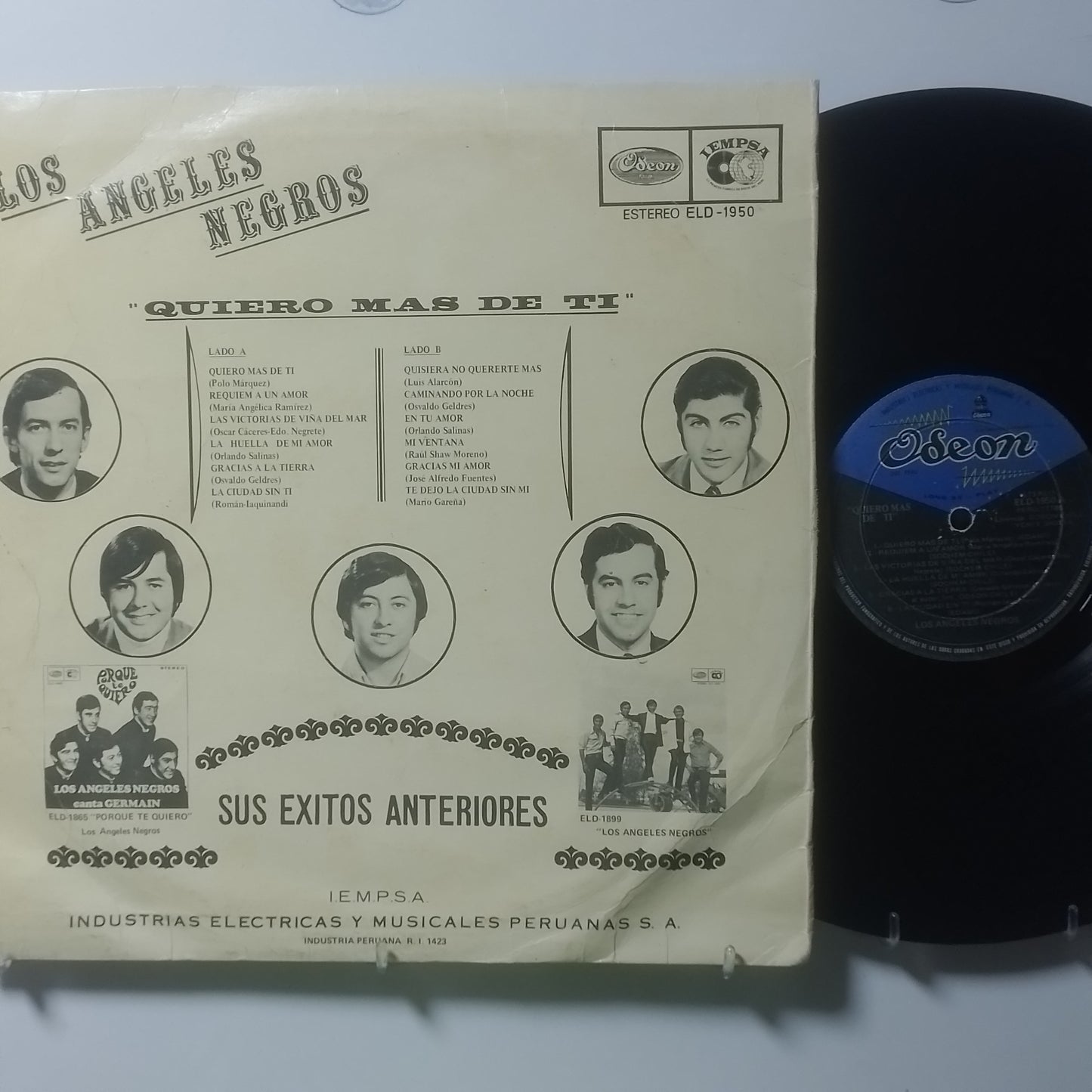 lp Los Angeles Negros Quiero Mas De Ti made peru 1970 latin balada pop