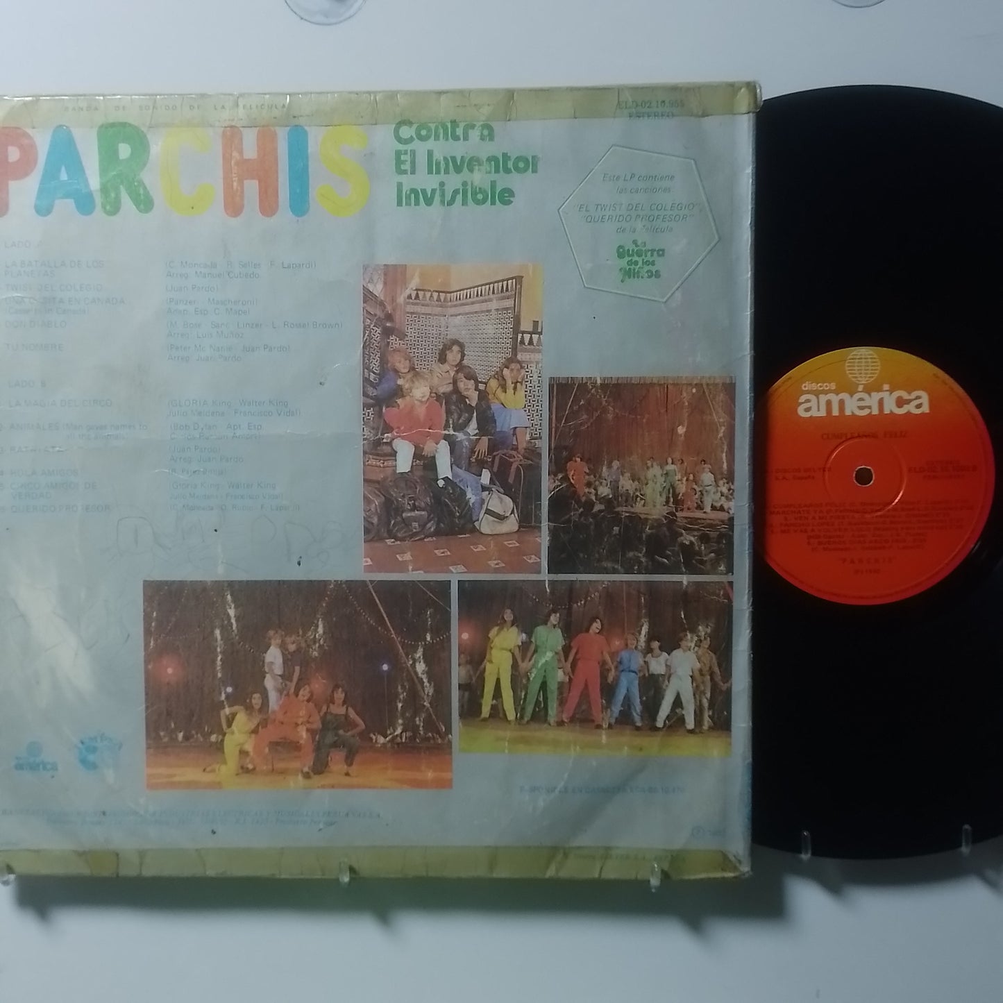 lp parchis contra el inventor invisible made peru 1982 infantil