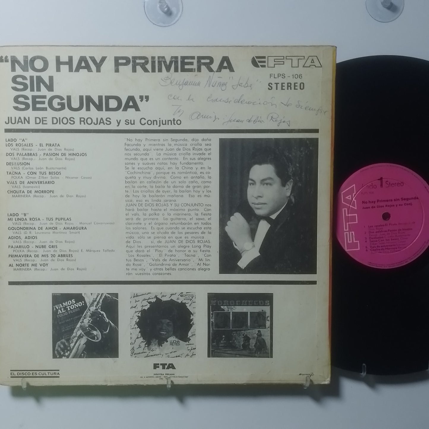 lp Juan De Dios Rojas No Hay Primera Sin Segunda made peru 1971 criollo folk