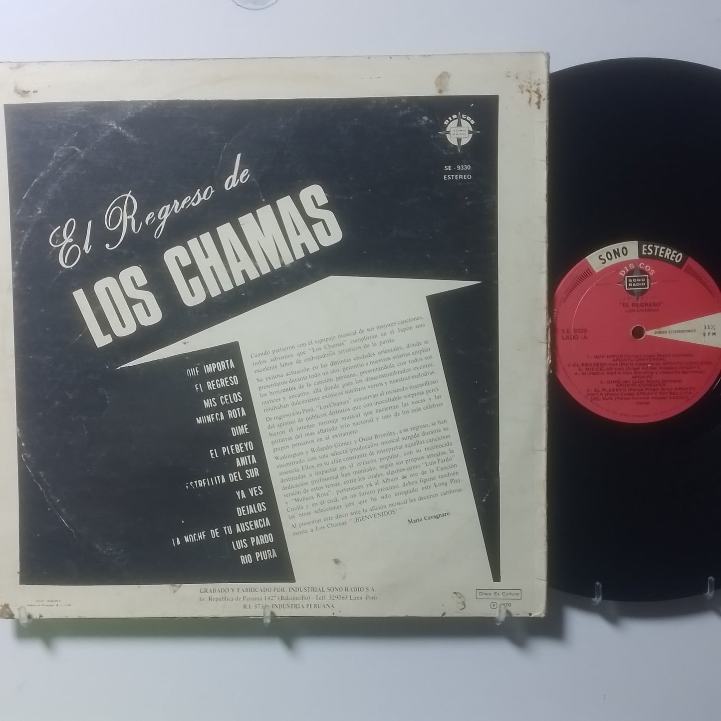 lp Los Chamas El Regreso De Los Chamas made peru 1970 criollo folk