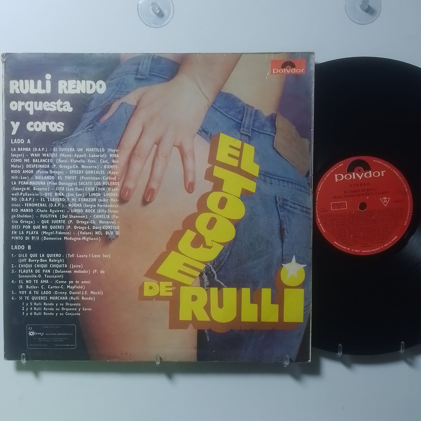 lp Rulli Rendo Orquesta y Coros el toque de rulli made peru 1987 latin cumbia