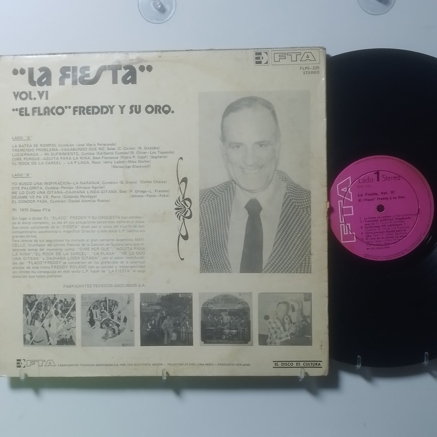 lp Freddy Roland Y Su Orquesta La Fiesta Vol VI made peru 1975 latin