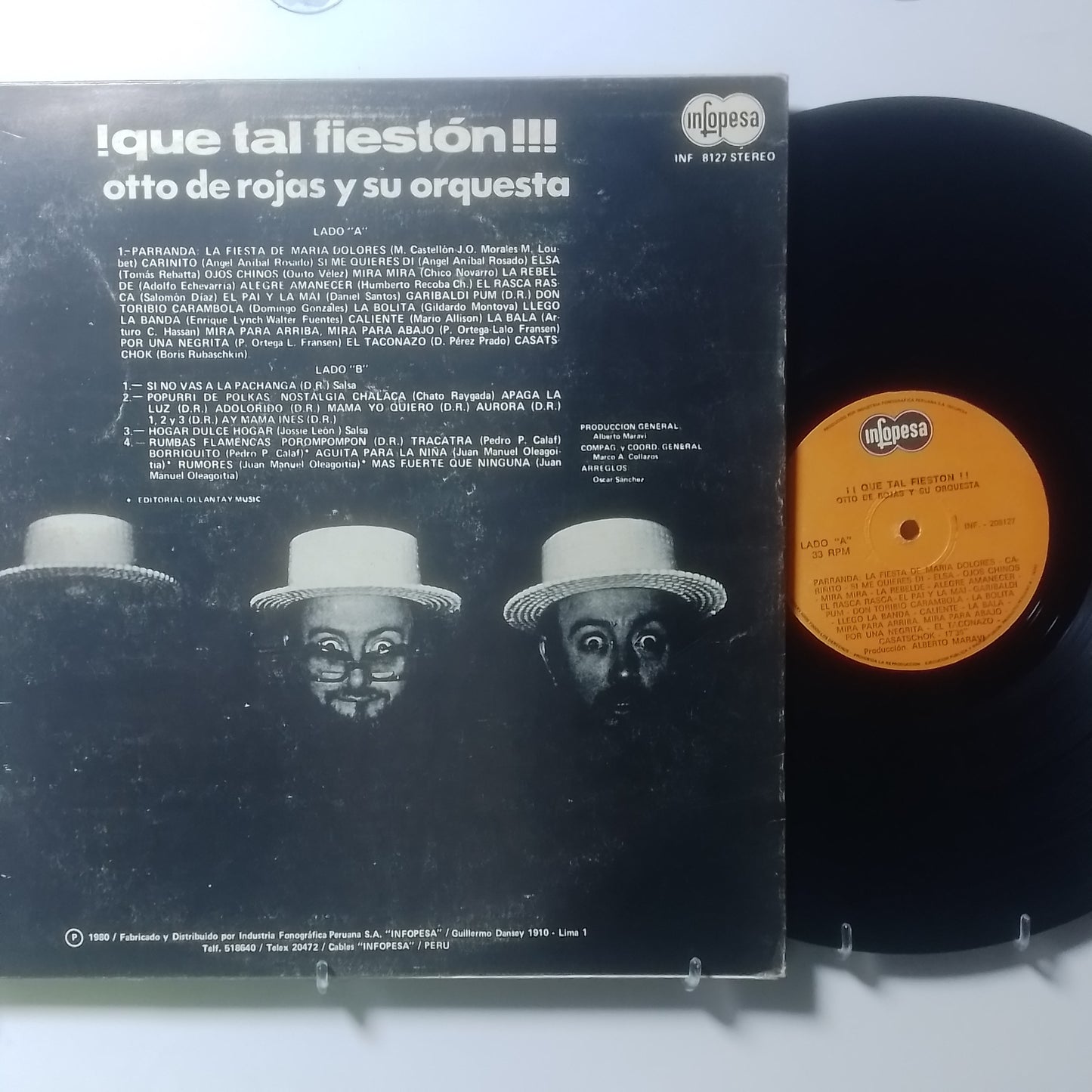 lp Otto De Rojas Y Su Orquesta Que Tal Fieston made peru 1978 latin rock cumbia