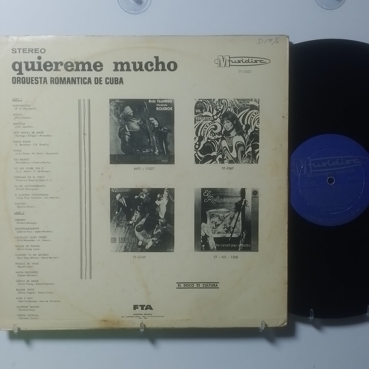 lp orquesta romanticos de cuba quiereme mucho made peru 1970 tropical latin